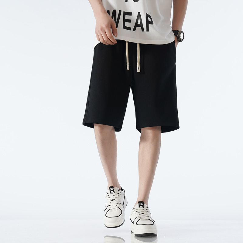 Men's Solid-Color Casual Fashion Loose Shorts photo 2