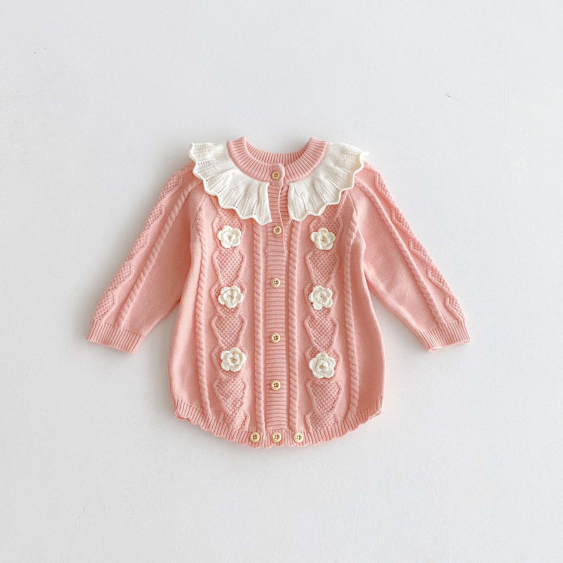 Lotus-leaf-neck Knitted Jumpsuit photo 2