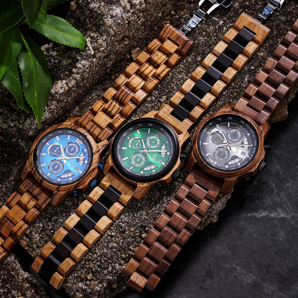 Vintage Wooden Watch For Young Men photo 2
