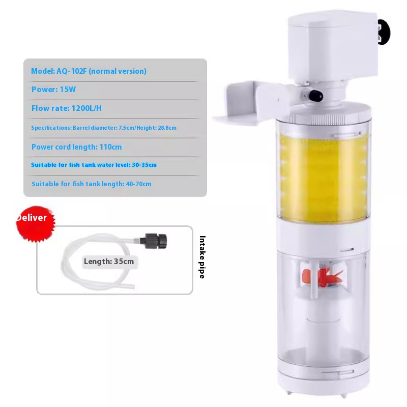 Fish Tank Built-in Filter Three-in-one Suction Wall-hung Urinal Fish Toilet photo 3