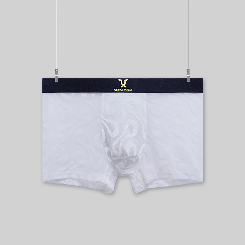Mens Ice-Silk Underwear Antibacterial And Breathable Velvet Mesh Boxers photo 3
