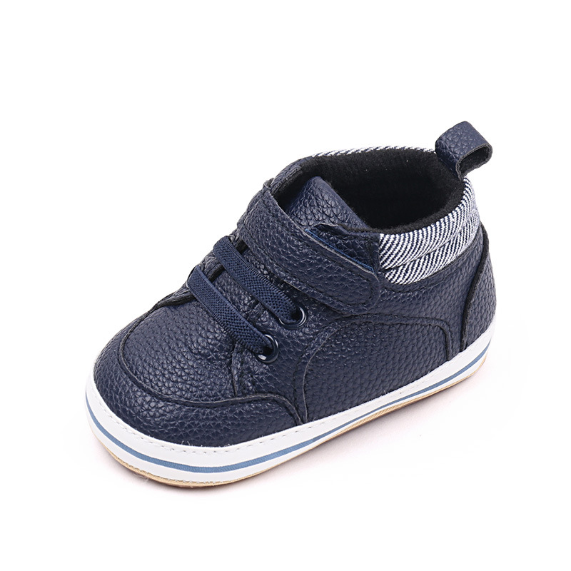 Fashionable Solid-color PU Leather First-walker Shoes For Babies photo 4