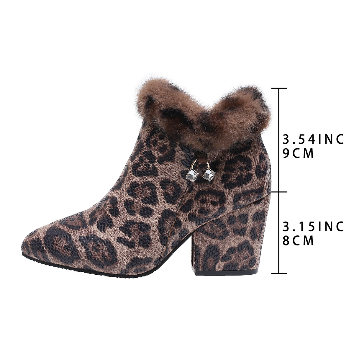 Leopard-print Flat Booties For Women photo 3