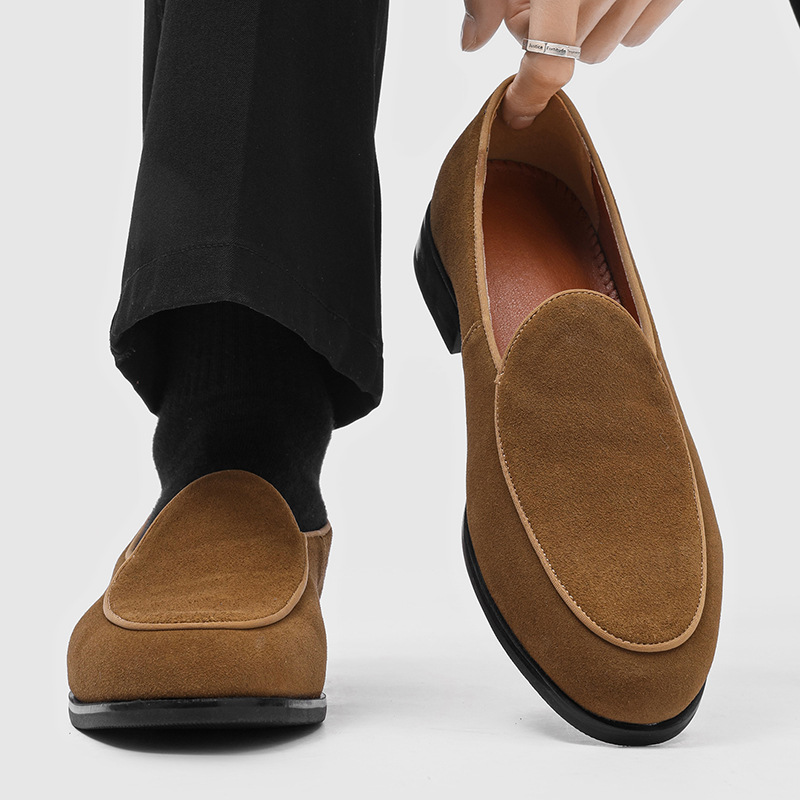 Mens French-style Fashionable Casual Low-cut Dress Shoes photo 3