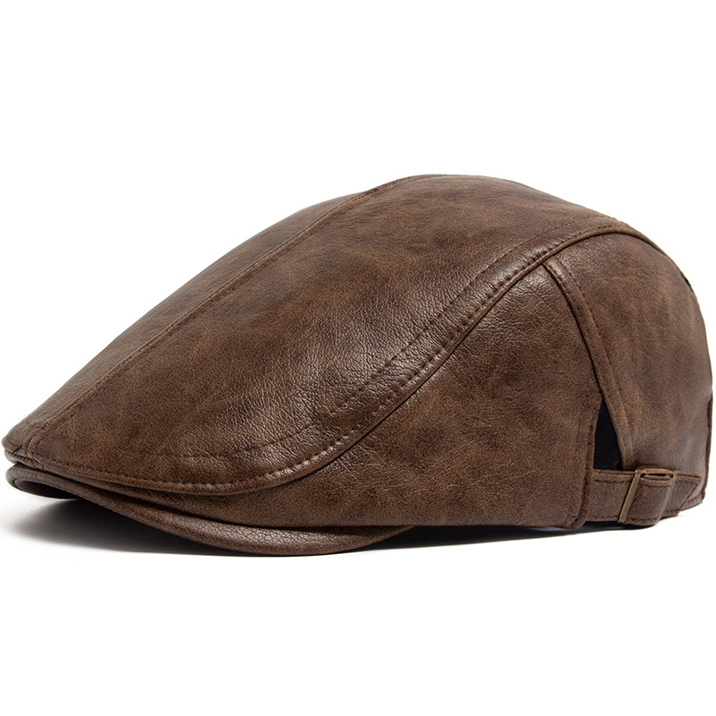 British-style Vintage Thickened Warm Mens Beret photo 2