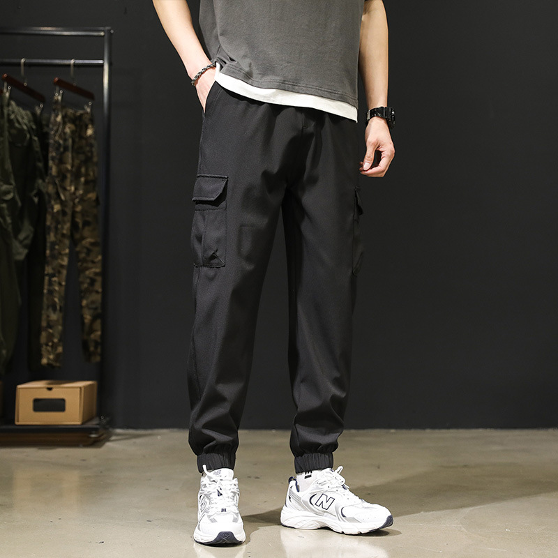Loose-fit Plus-size Capri Pants Mens Jogger Pants photo 3