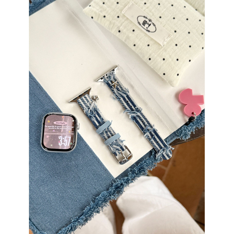 Slim Tassel Denim Watch Strap photo 3