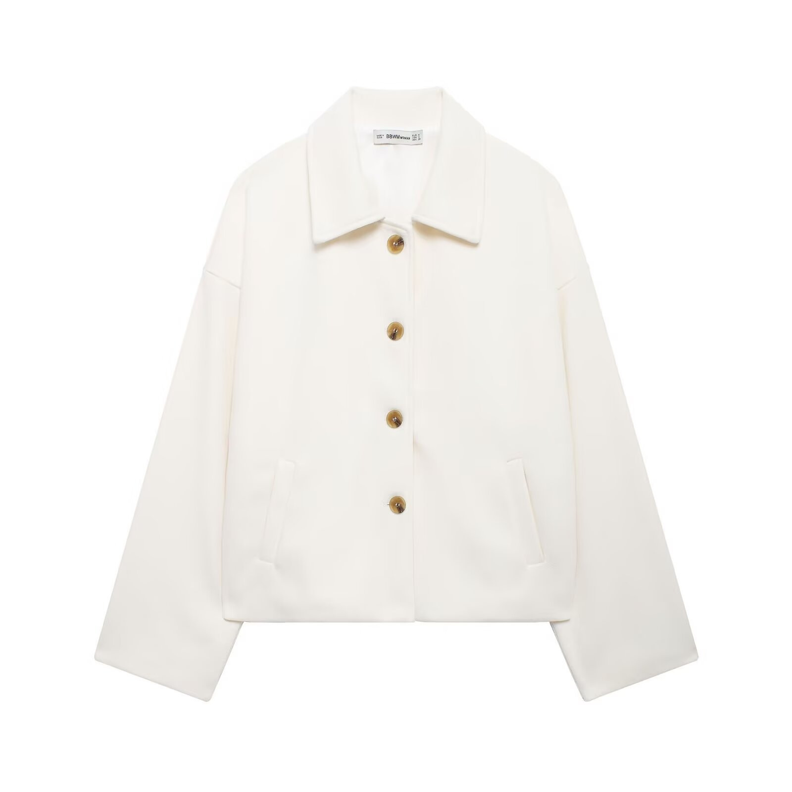 Women's Short Notched-collar Wool Coat photo 5