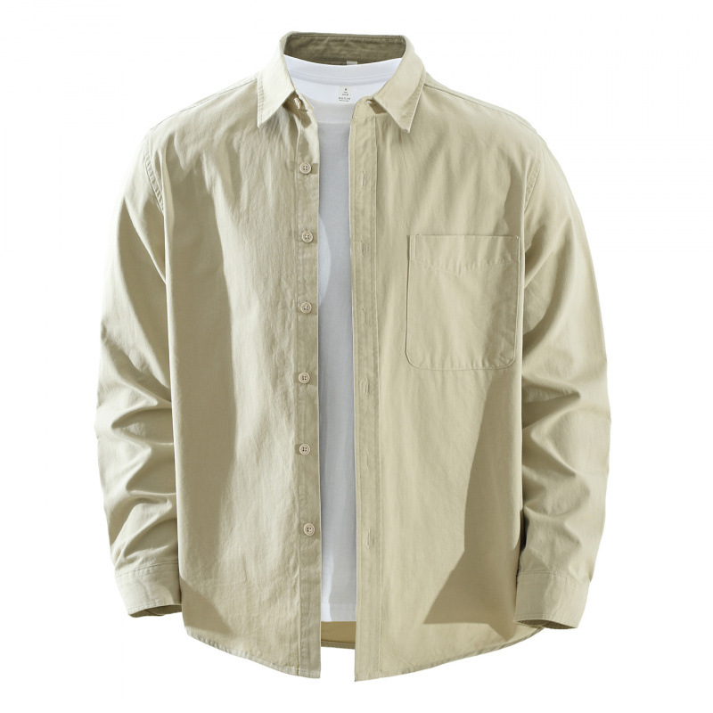 Japanese-style Simple And Fresh Long-sleeve Shirt photo 3