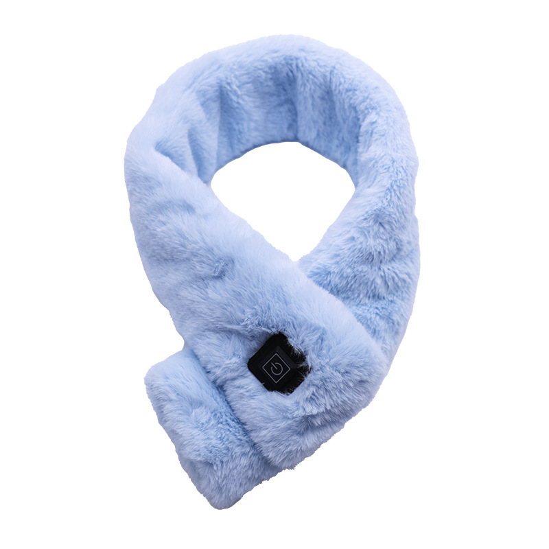 Heated Scarf With Three Temperature Settings, Made From Faux Rabbit Fur photo 2