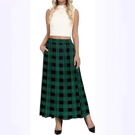 Women's High-waisted Four-season Belt Pockets Slimming Design photo 4