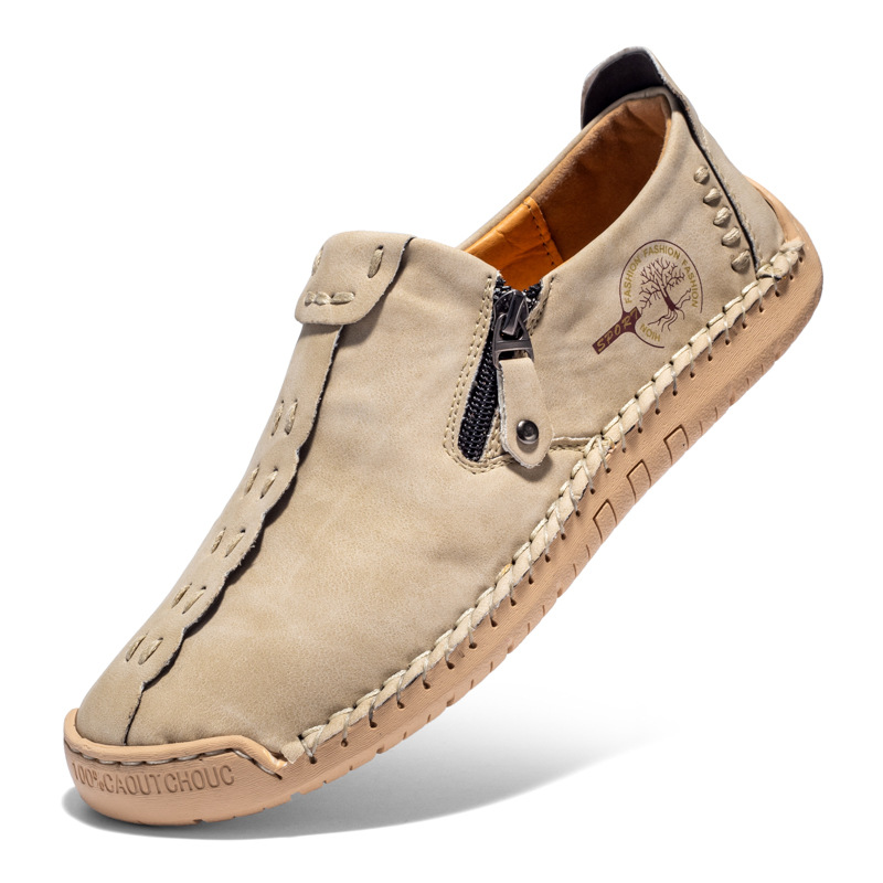 Men's Plus Size Zipper Leather Shoes photo 8