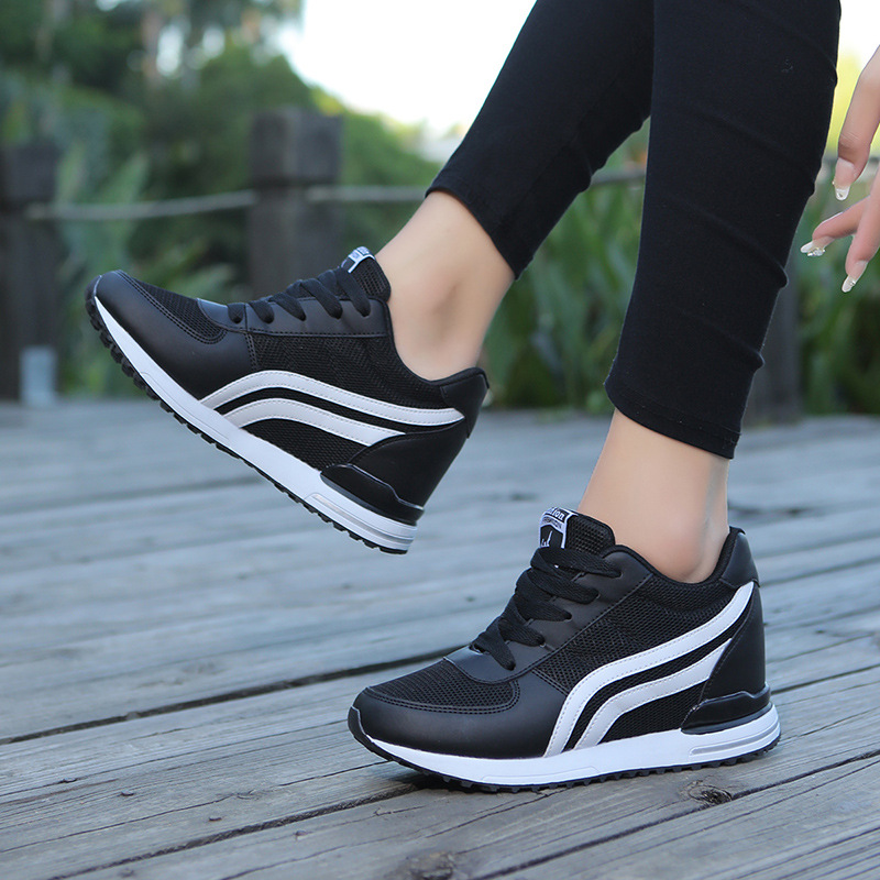 Mesh Breathable Height Increasing Insole Casual Sneaker photo 3