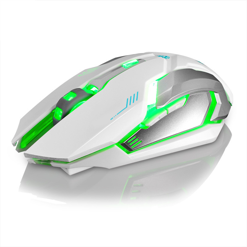 Mouse Wireless Rechargeable Notebook Desktop Home Office Universal Game Mute Luminous photo 4