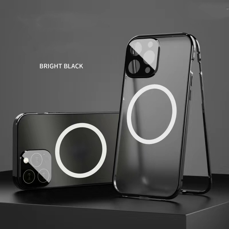 New Phone Case Magsafe Magnetic All-inclusive Double-sided Glass Anti-fall Shell photo 5