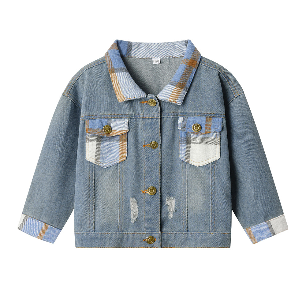 Spring Autumn New Style Casual Ripped Jacket For Boys And Girls photo 5