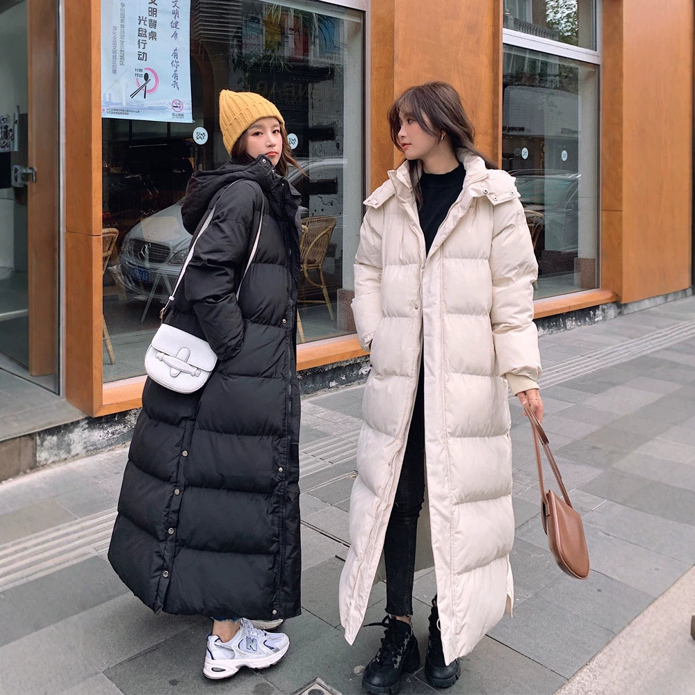 Korean-style Mid-length Below-the-knee Cotton Coat photo 1