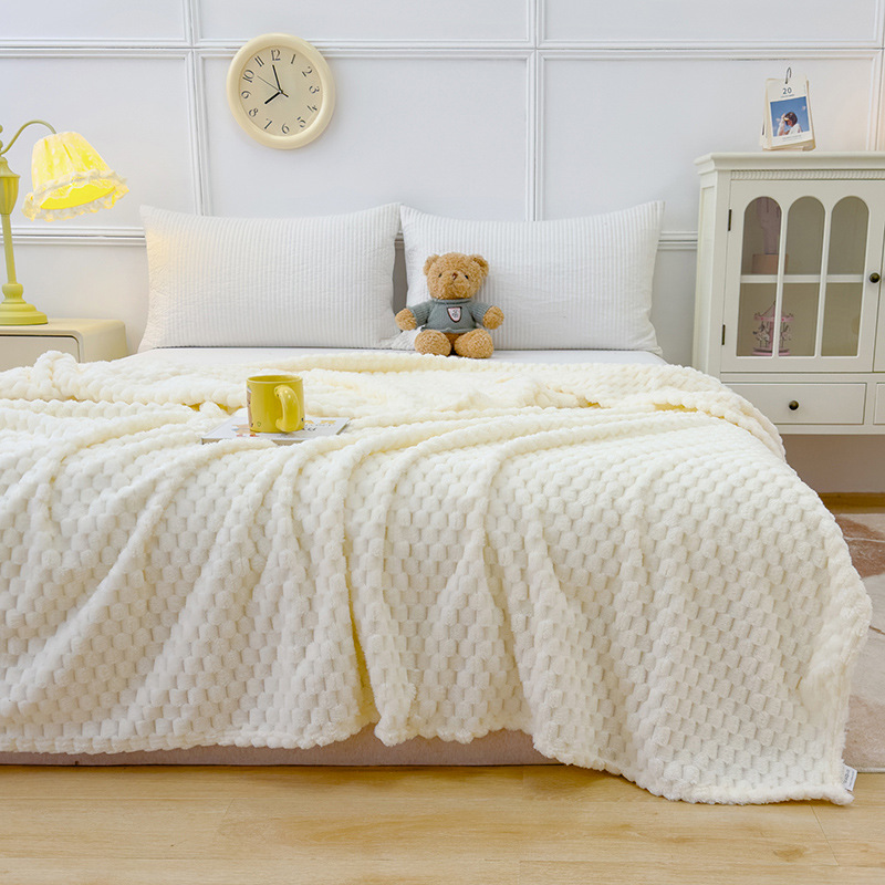 New High-weight Golden Tortoise Wool Flannel Blanket photo 1