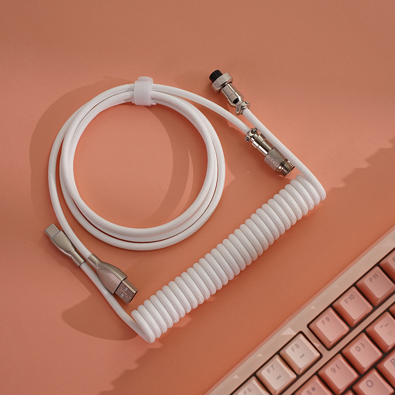 Aviation Connector Cable, Type-C Braided 8K Data Cable photo 2