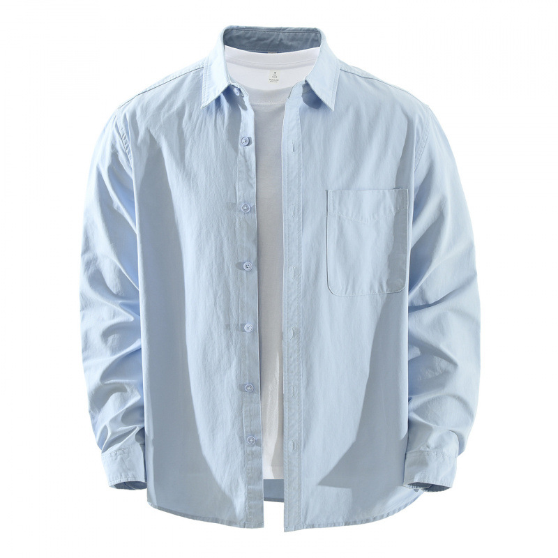 Japanese-style Simple And Fresh Long-sleeve Shirt photo 5