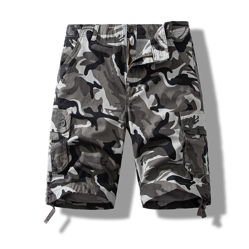 Foreign Trade All-cotton Multi-pocket Work Shorts photo 5