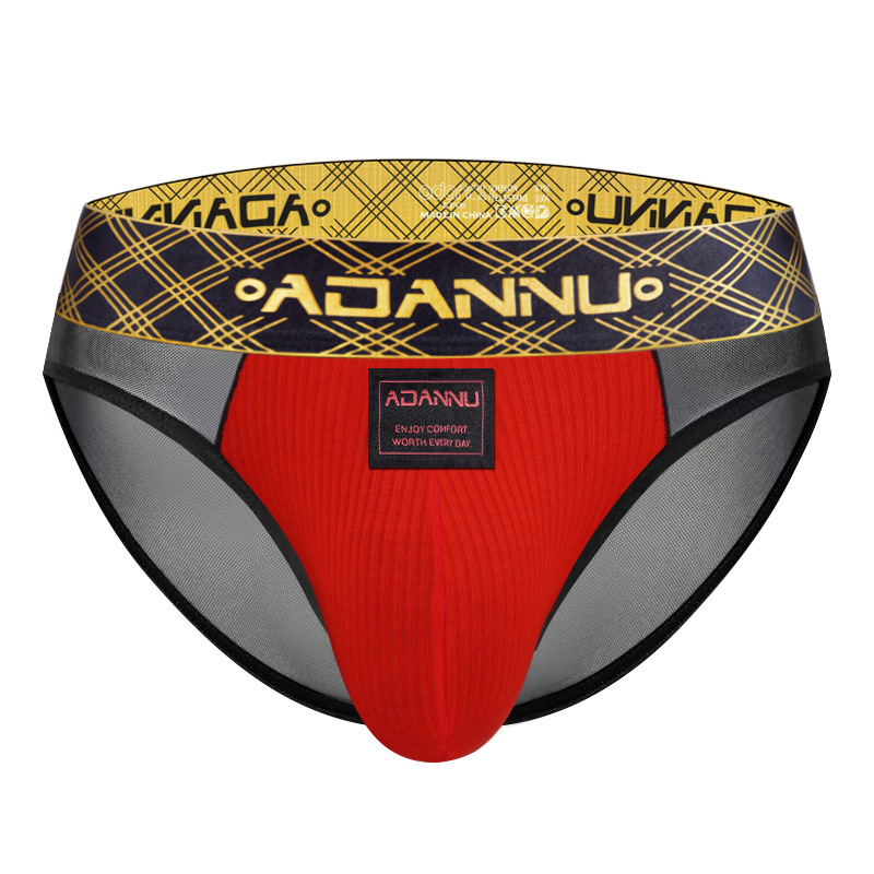 Golden Belt Mens Sexy Sheer Patchwork Underwear photo 2