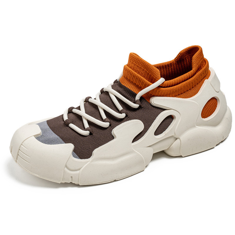 Breathable Fly Woven Mesh Lace-up Platform Sports Mesh Shoes photo 4