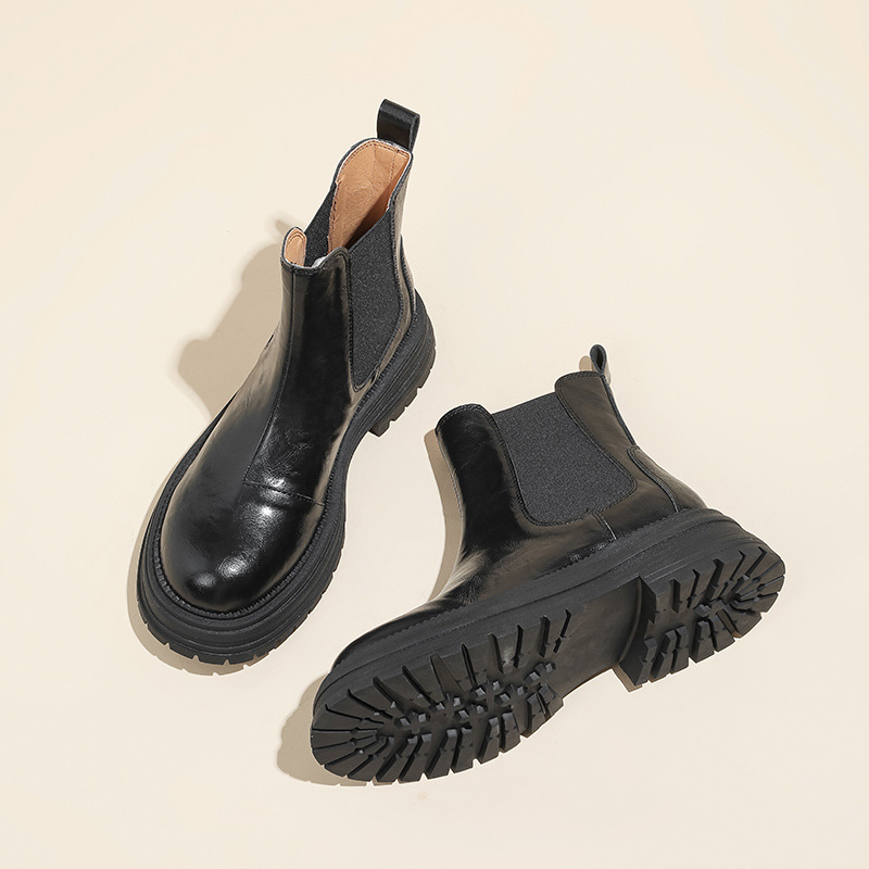 New Vintage Leather Ankle Boots For Women photo 2