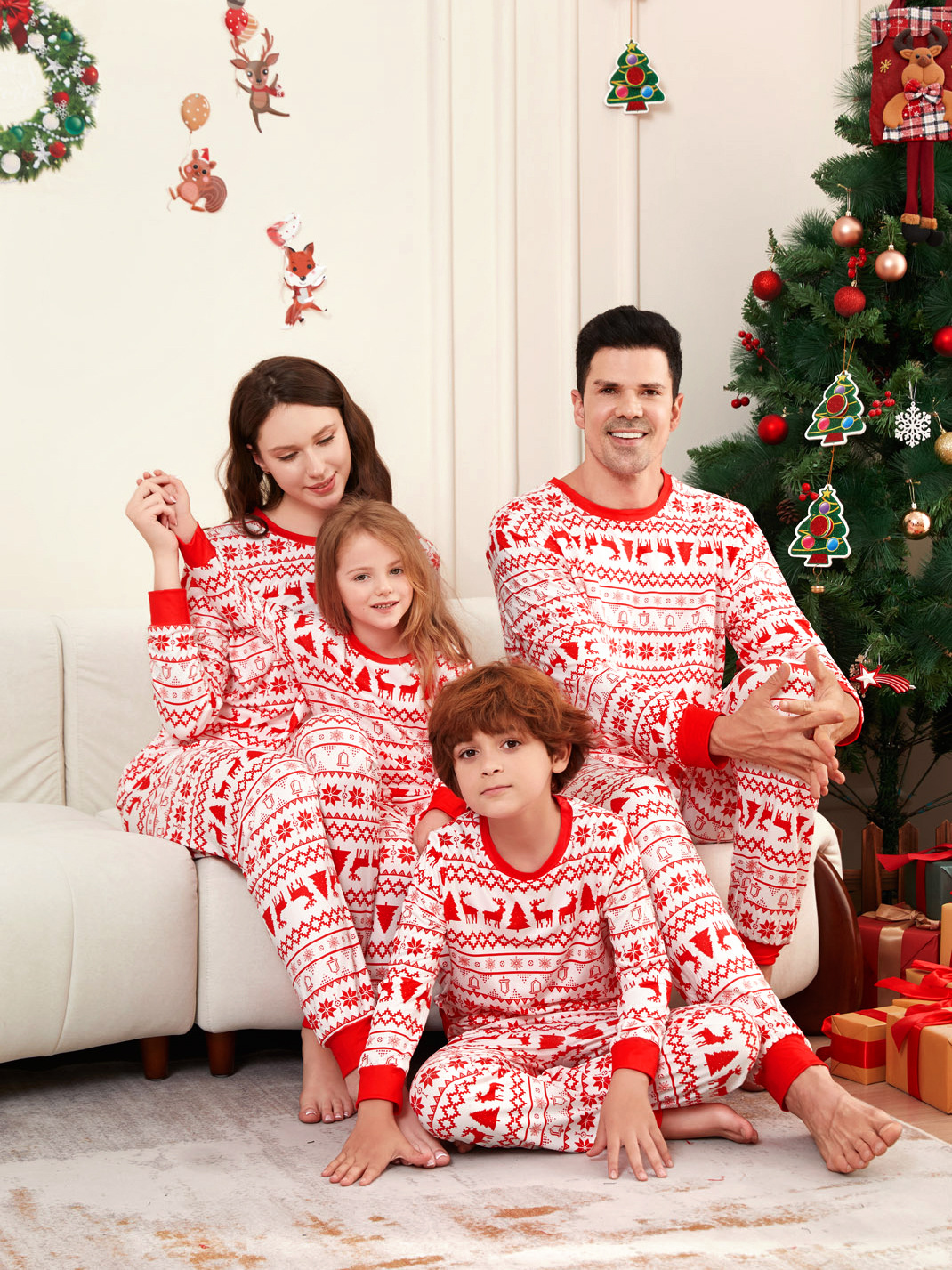 New Autumn Winter European And American Style Loungewear Pajama Set photo 4