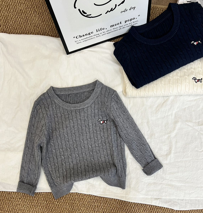 AutumnWinter Cable-Knit Sweaters For Boys And Girls photo 4