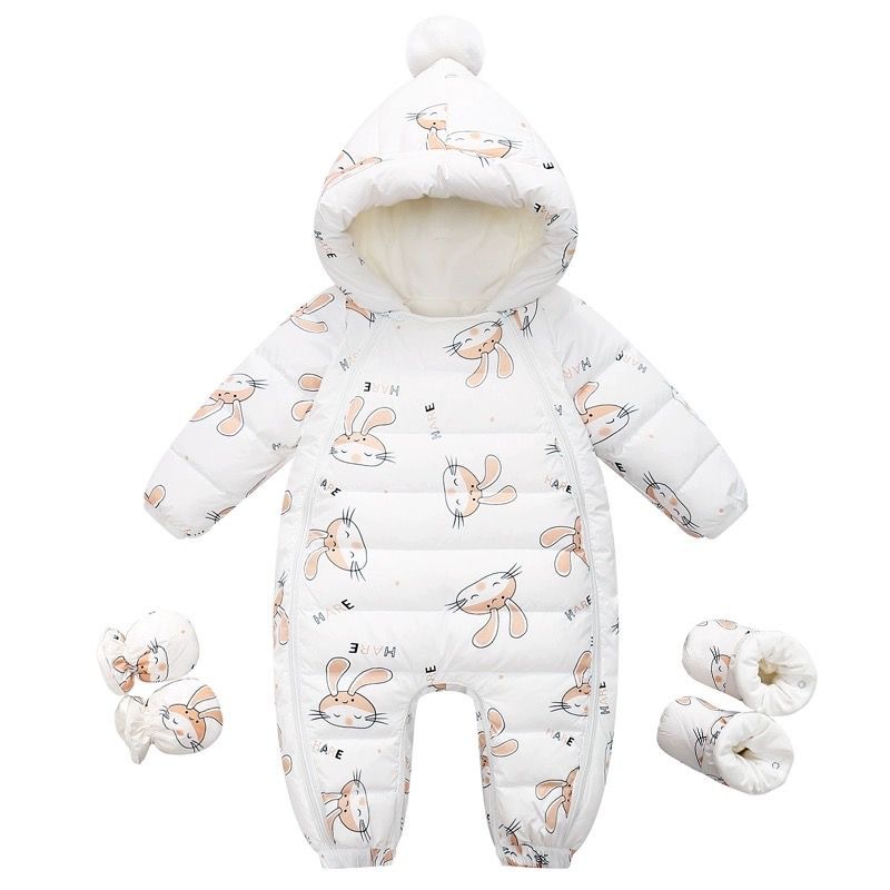 Winter Down Jumpsuit For Newborns photo 2