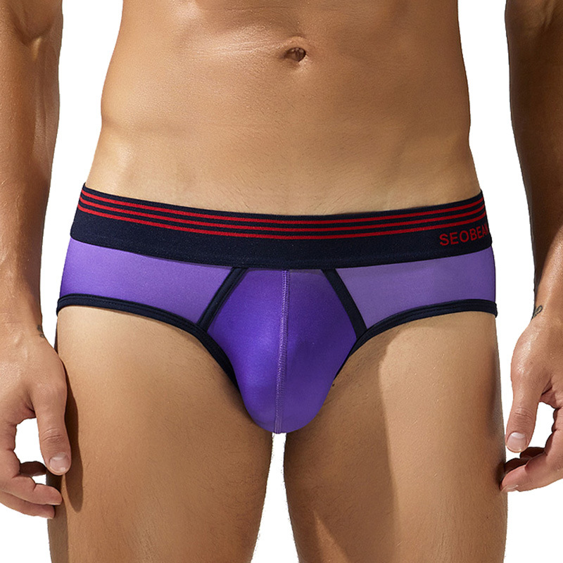 New Mens Briefs Fashionable Gradient Low-Rise Bulge-Pleasing Trendy Style photo 3