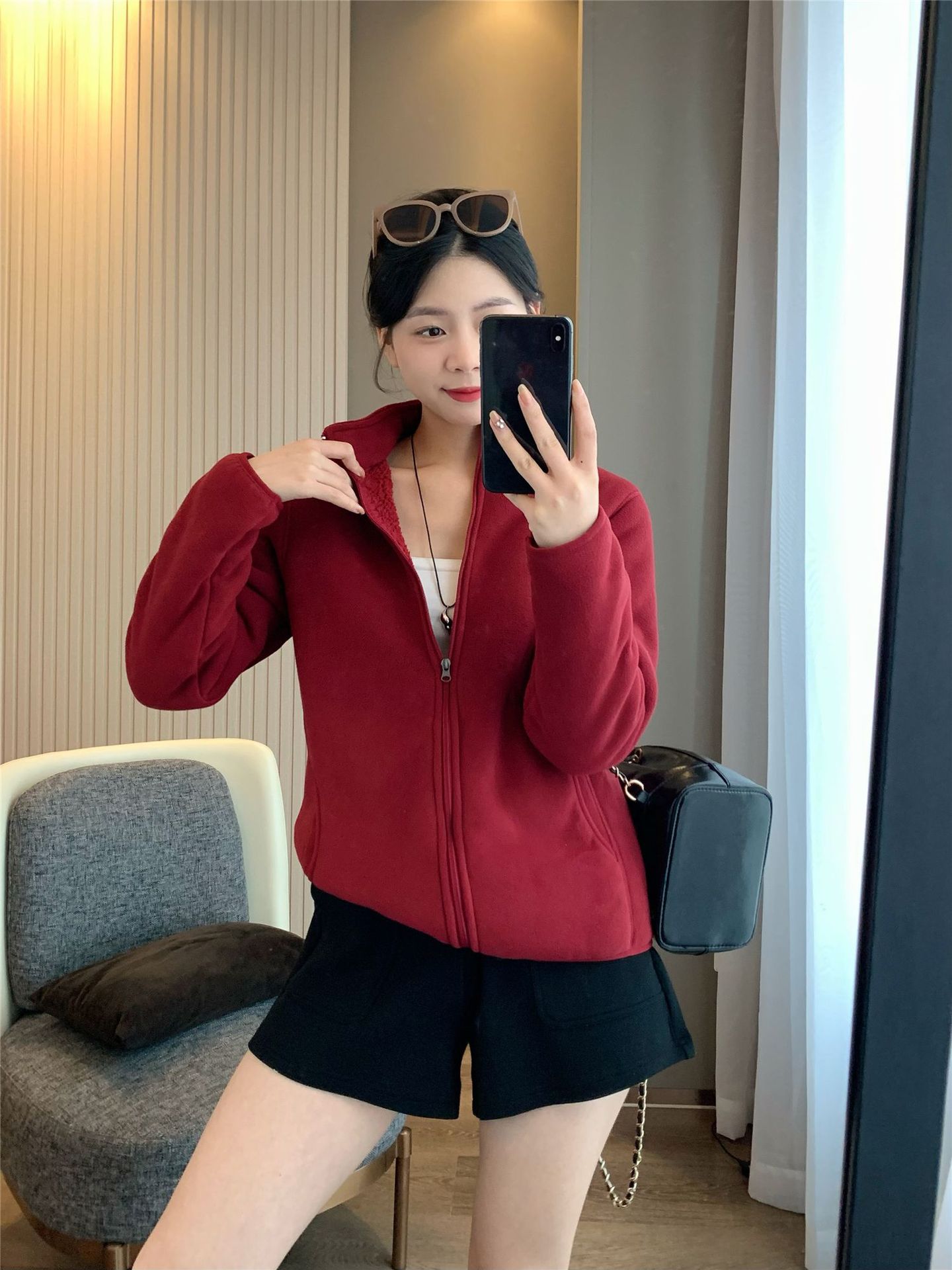 Women's Composite Fleece Stand-Up Collar Jacket photo 5