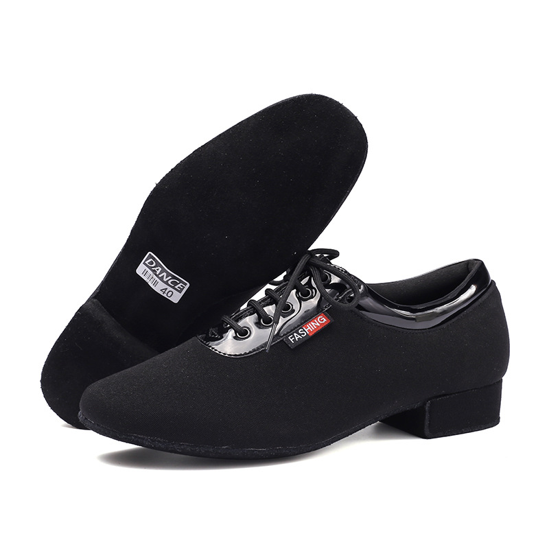 Wupamo Mens Modern Dance Shoes For Waltz, Tango, And Ballroom Dancing Indoor Soft-soled Shoes In Larger Sizes photo 1
