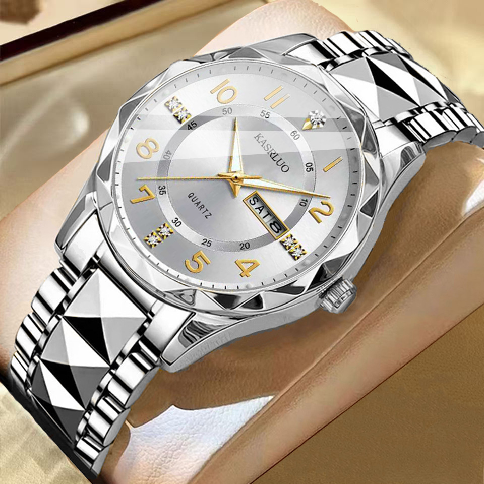 Men's Dual Calendar Fashion Waterproof Luminous Quartz Watch photo 5