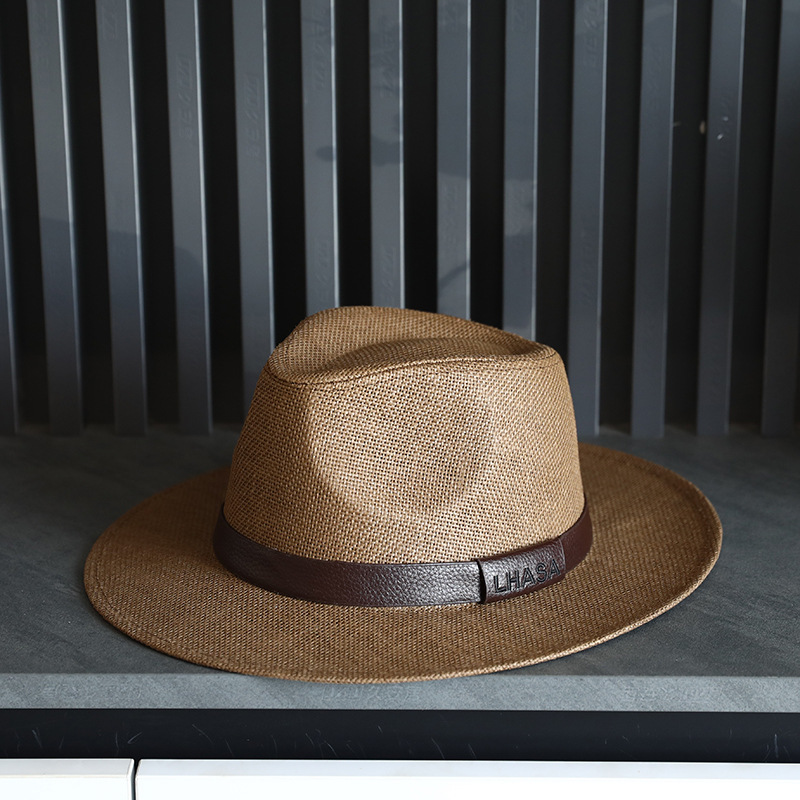 British-style Straw Sun Hat For Men Perfect For The Beach photo 6