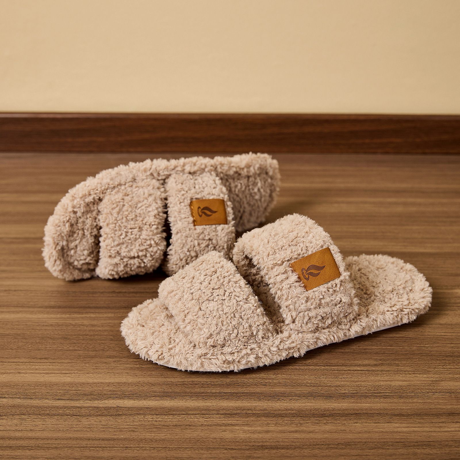 Women's AutumnWinter IndoorOutdoor Fleece-Lined Warm Non-Slip Slippers photo 5