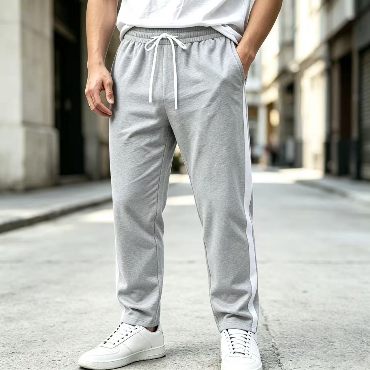 Men's Casual Multi-color Drawstring Sweatpants photo 7