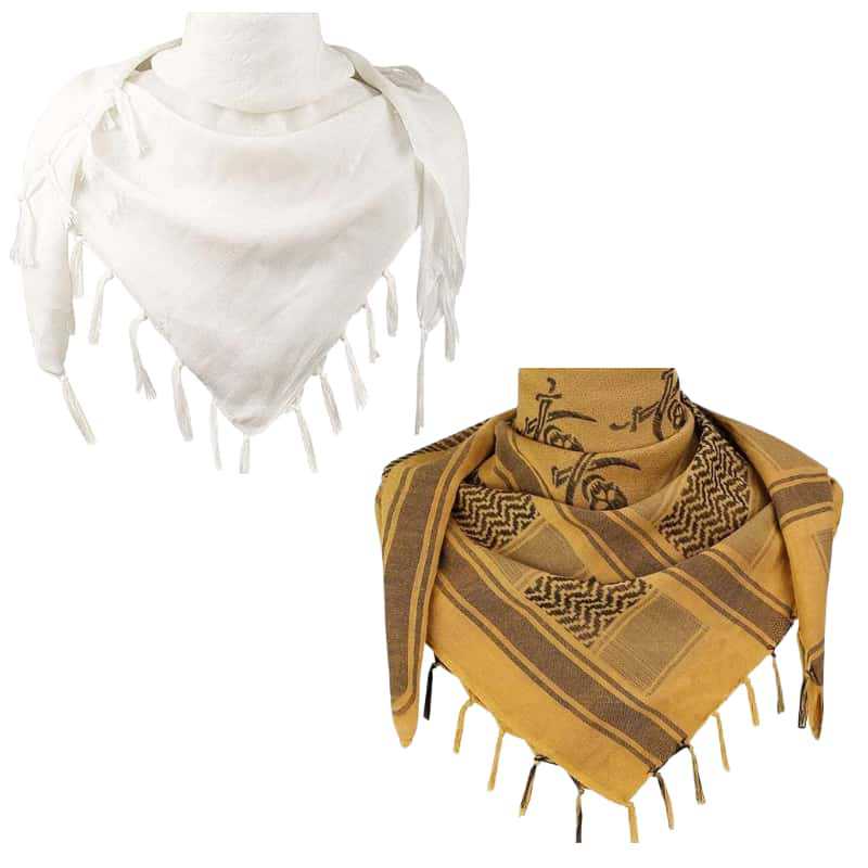 Jacquard Headscarf Scarf With Tassels Mens Scarf photo 6