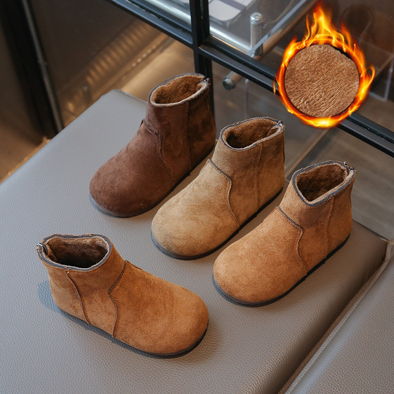 New Winter Versatile British-style Girls Ankle Boots photo 2
