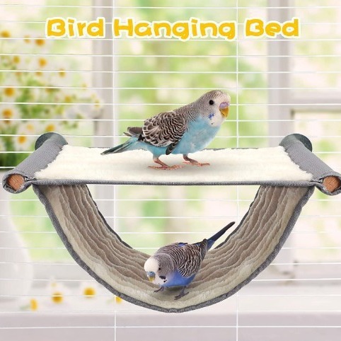 Parrot Pet Hamster Nest Warm Hammock Removable And Washable Hammock Window Sill Multi-color Hanging Cat Cradle photo 3