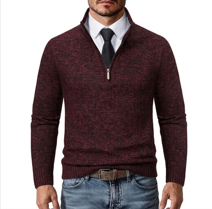 Men's Casual Loose-fit Knitted Cardigan photo 2