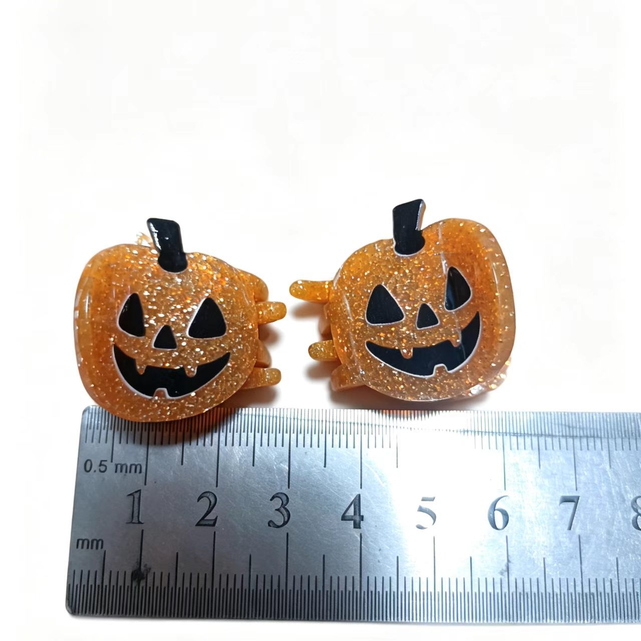 Cute Spooky Pumpkin Head Hair Clip For Halloween photo 5