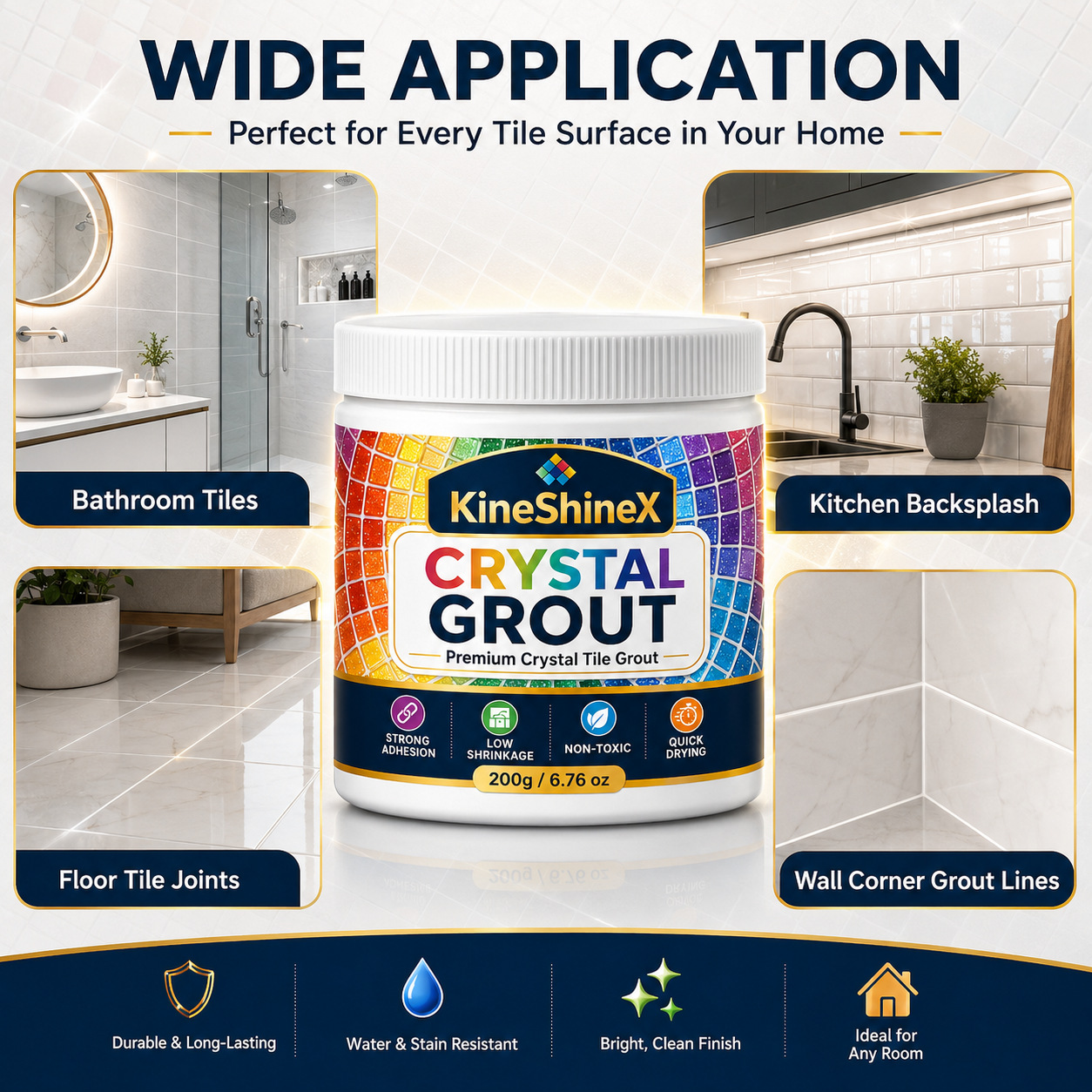 High-strength Mold-resistant Crack-resistant And Durable Tile Grout photo 4