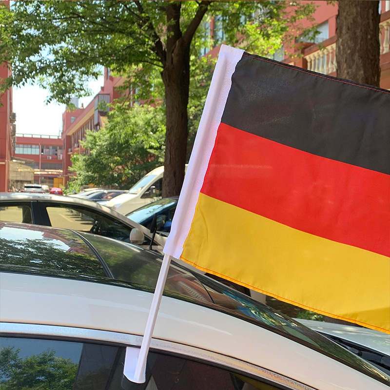 German Car Flag Made Of Polyester Wind-resistant Car Window Decoration photo 1