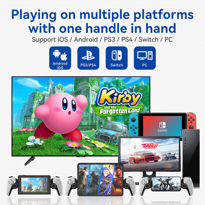 Stretch Gamepad Phablet Wireless Game Handle PC Streaming PS Bluetooth Telescopic photo 6