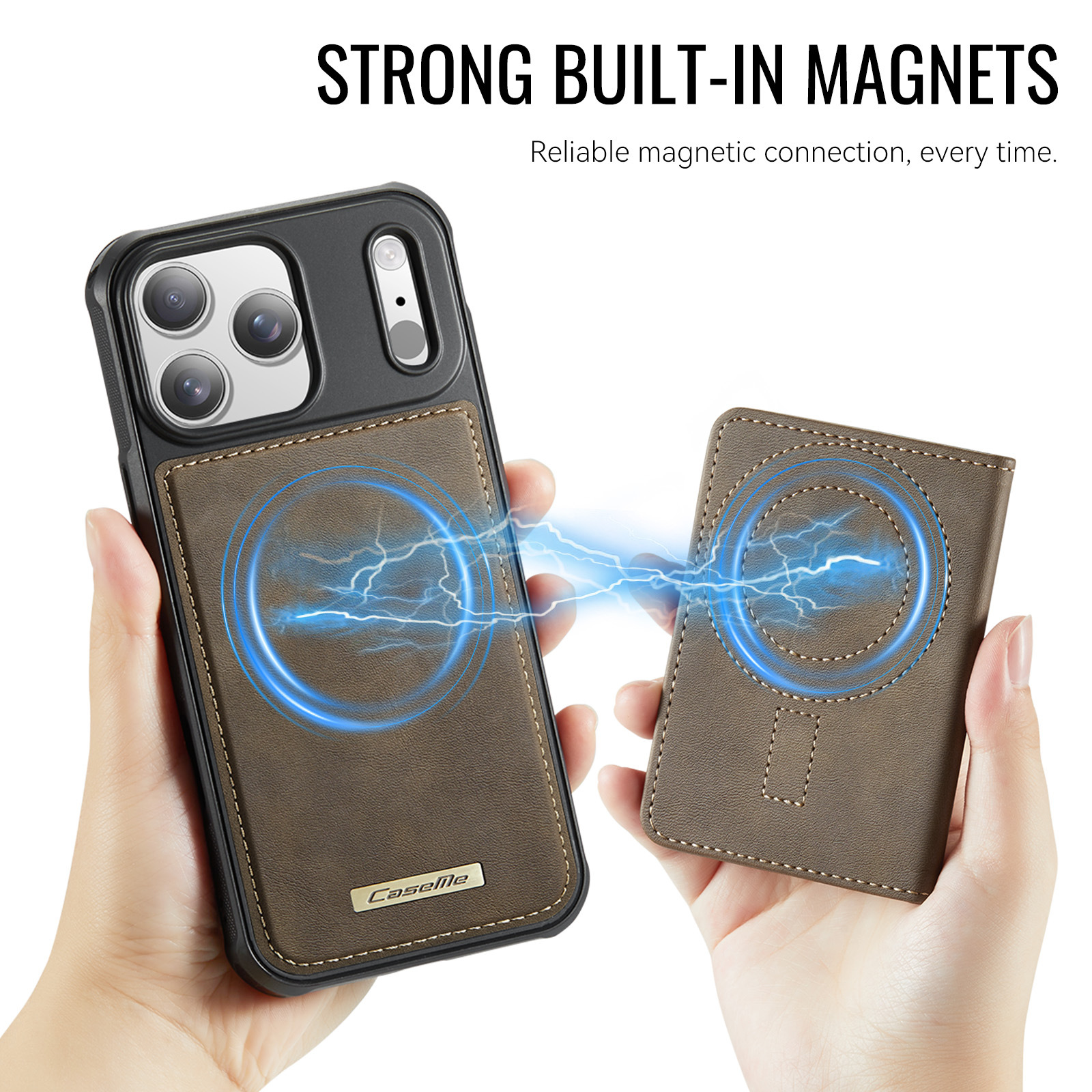 Magnetic Two-in-one Card Holder Phone Case photo 3