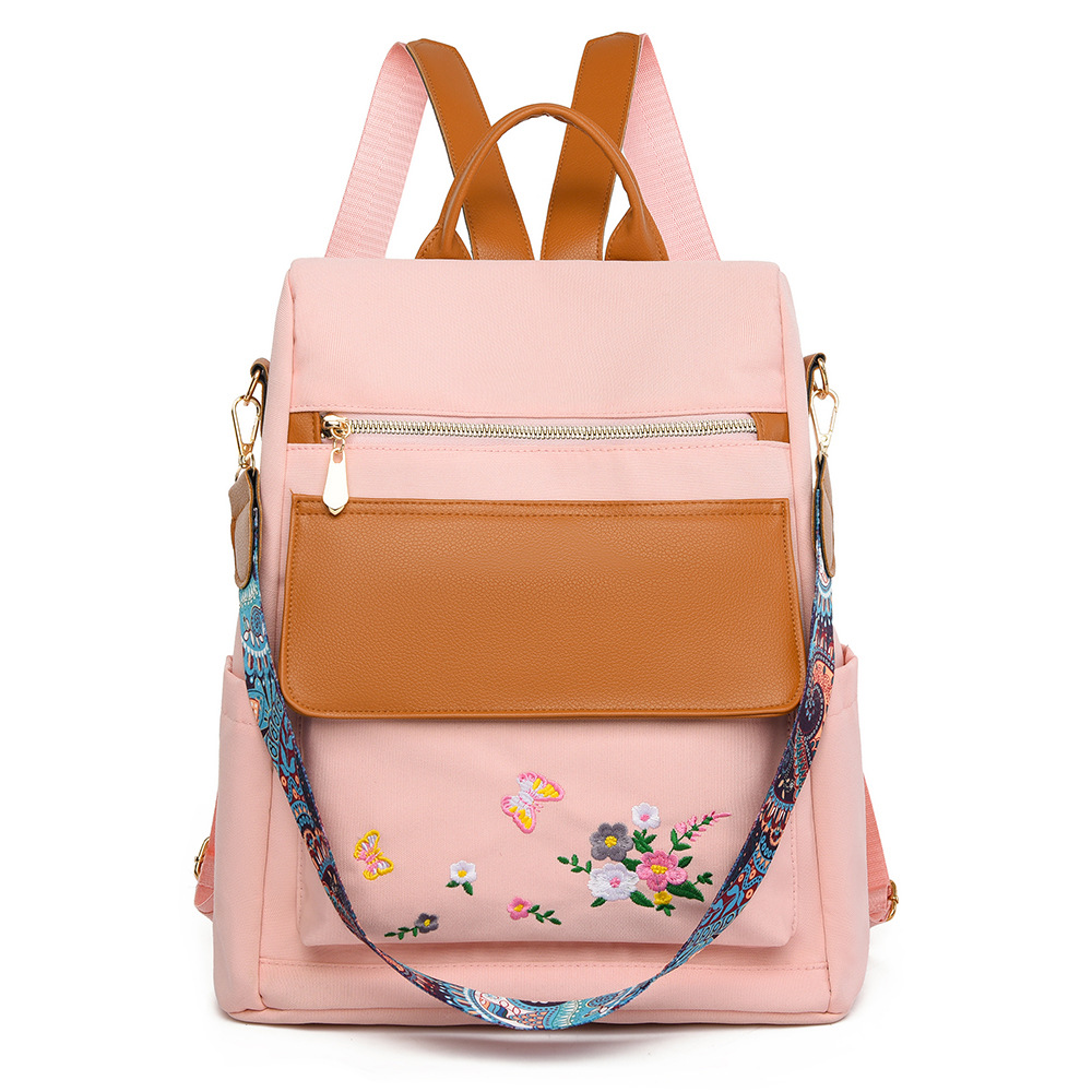 Embroidered Women's Anti-Theft Backpack photo 3