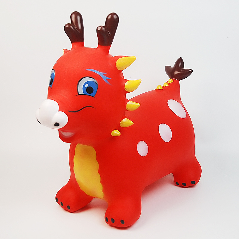 Oversized And Extra-thick Cow-patterned Jumping Horse photo 6
