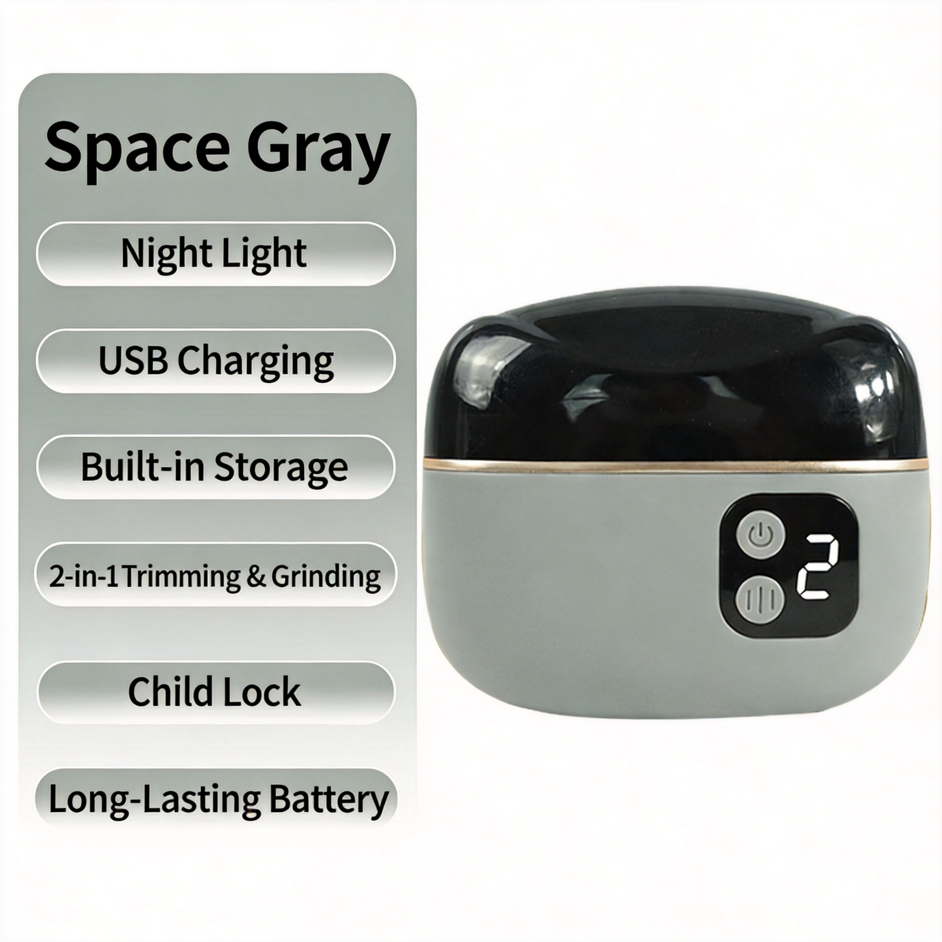Electric Nail Clipper Fully Automatic Nail Grinder A Magical Tool For Trimming And Polishing Nails photo 2